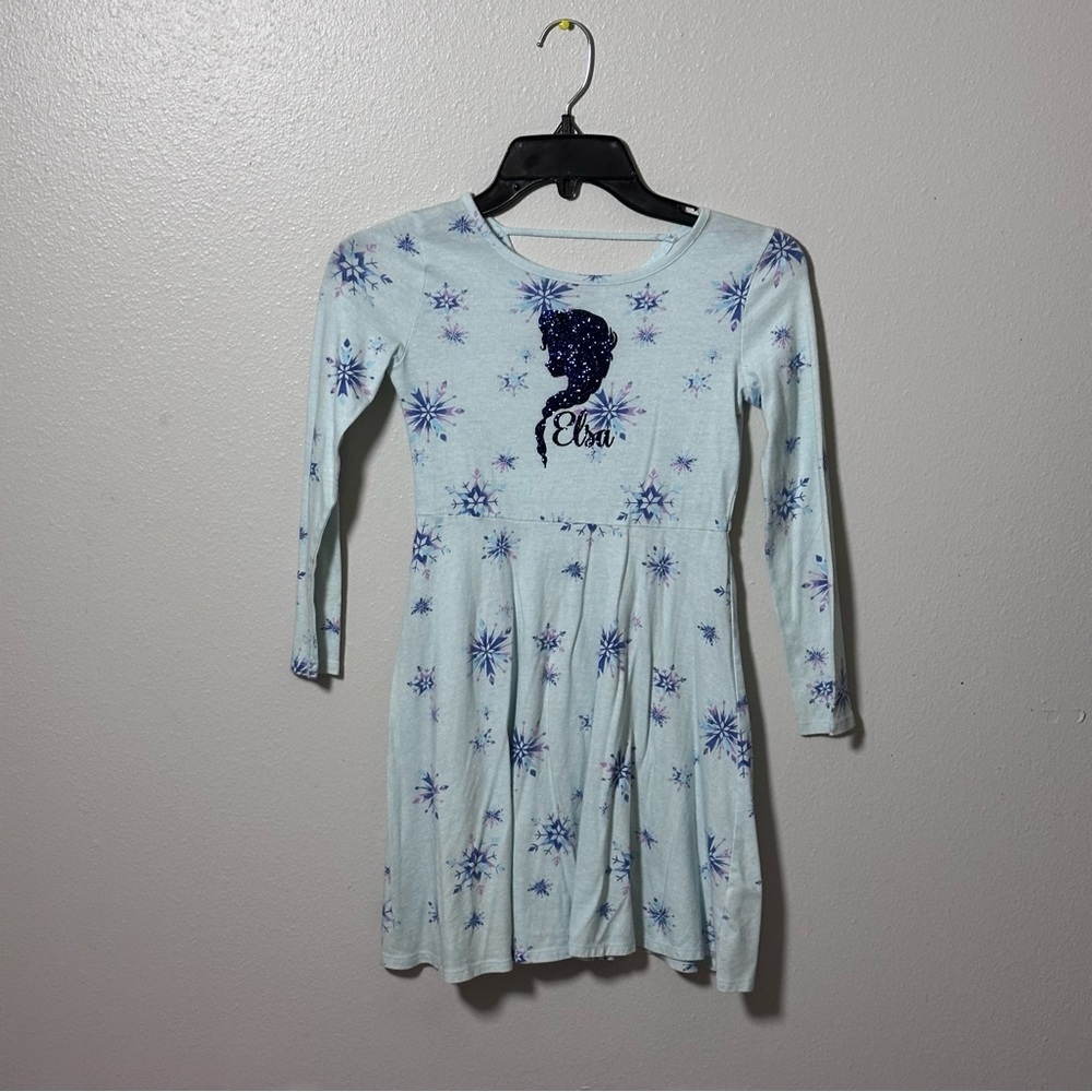 Disney Jumping Beans Limited Edition Girls‎ Blue Elsa Frozen Dress Size 7.